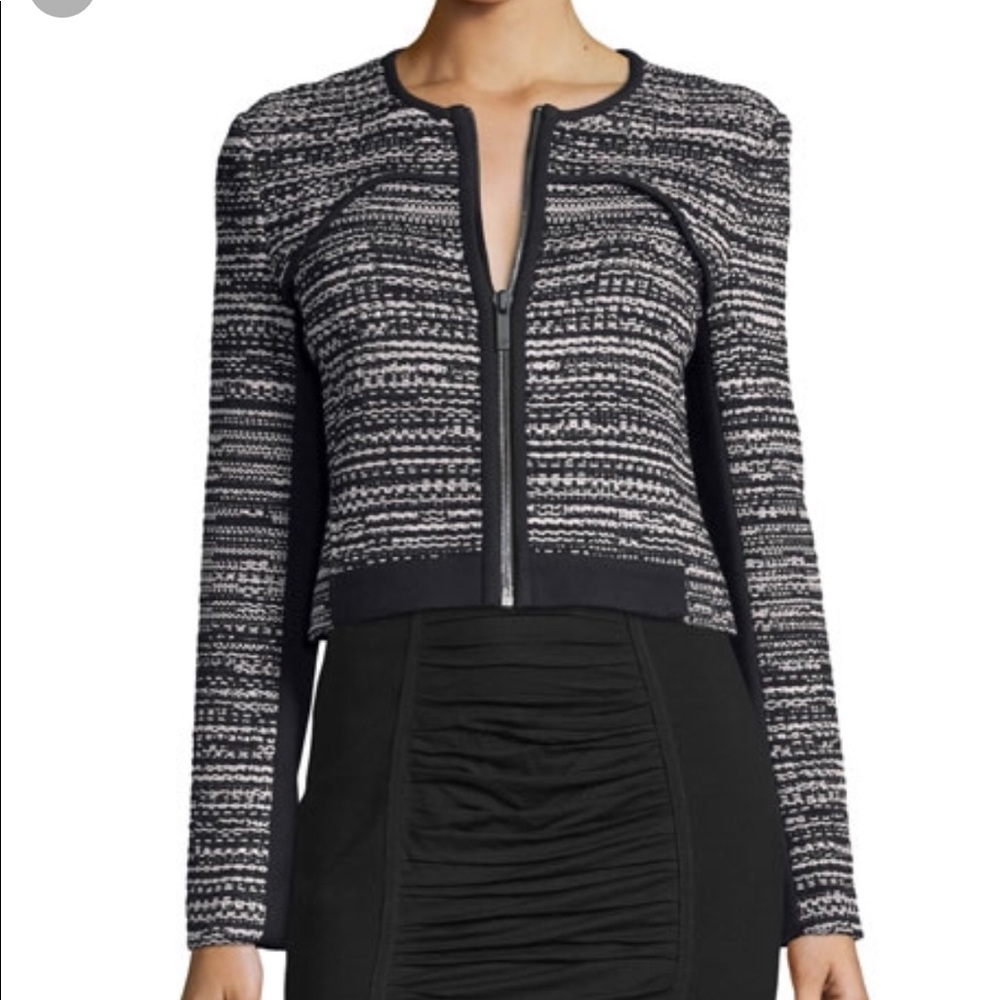 DVF Tweed Zip Up Jacket